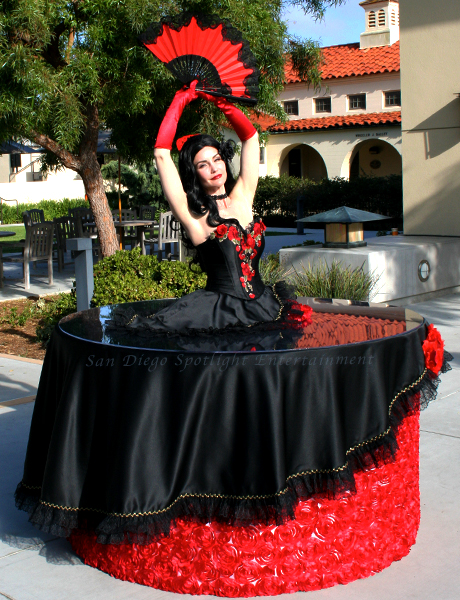 Spanish flamenco strolling table