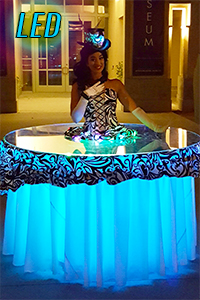 led strolling table